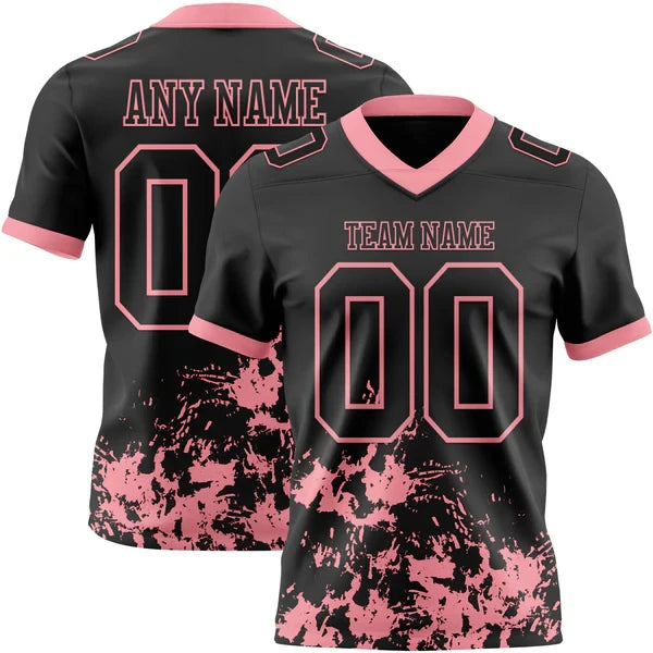 American Football Graphic Short Sleeve Crew Neck Sports T Shirt