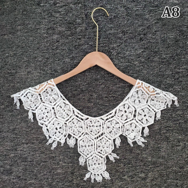Crochet Floral Lace Capelet for Layering over Dresses and Tops