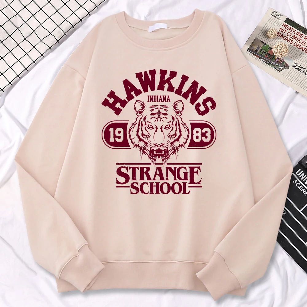 Letter Graphic Long Sleeve Pullover Casual Hoodie for Layering