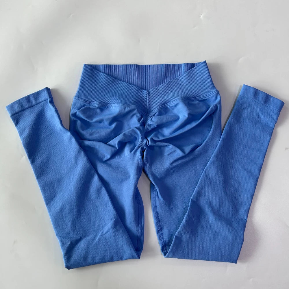 Women's Scrunch V Back Full Length Leggings For Workout Outfits