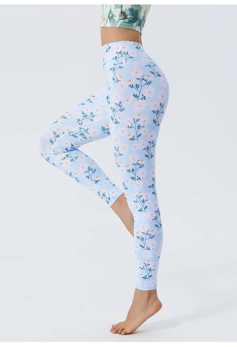 Women's Printed High-Waist Workout Leggings
