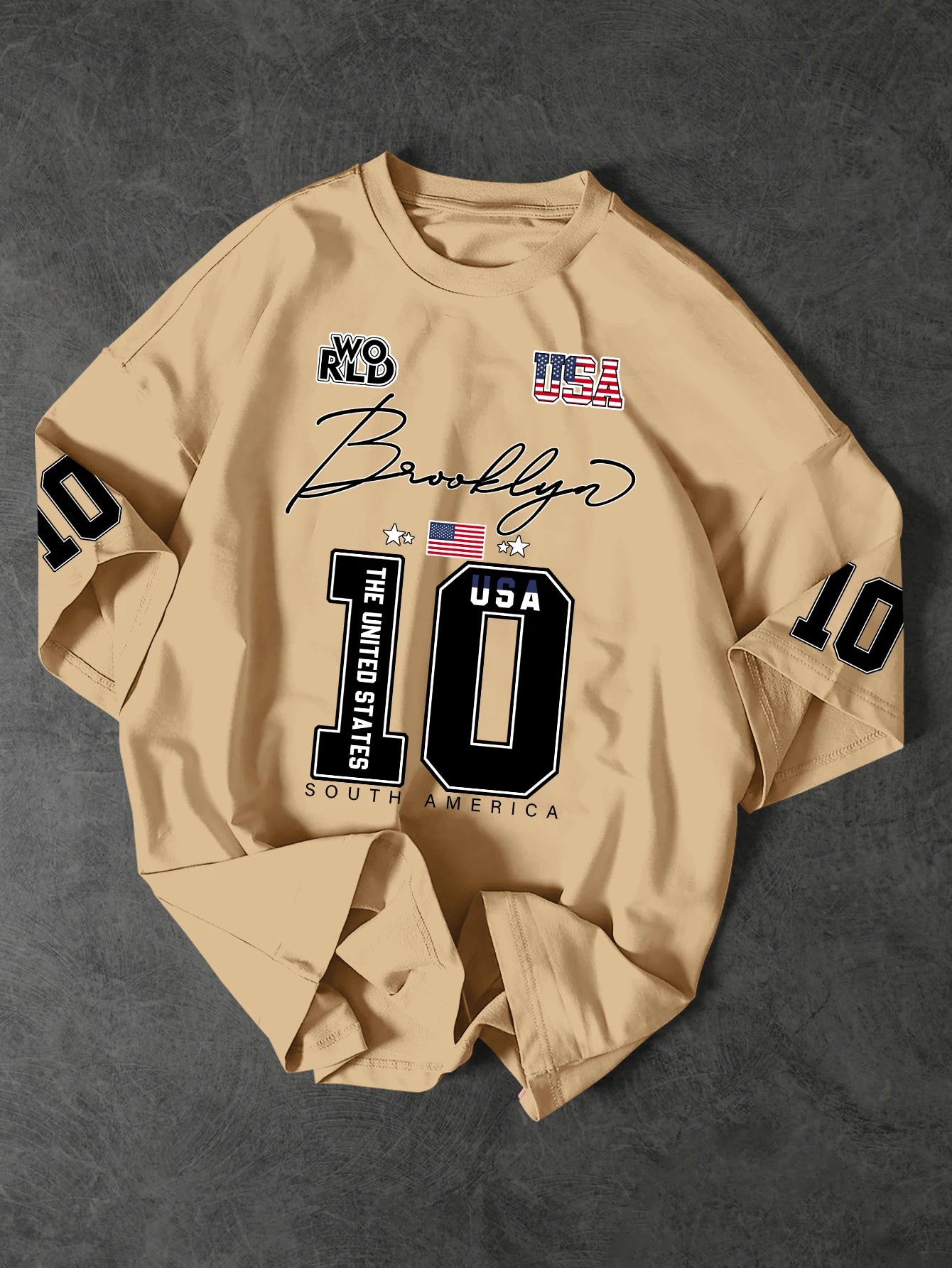 Men's Brooklyn 10 Graphic Short-Sleeve Oversized T-Shirt