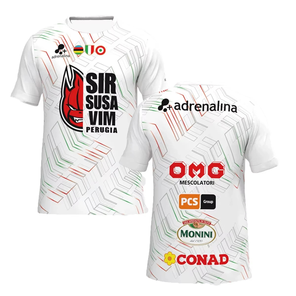 Perugia Graphic Volleyball Short Sleeve Jersey For Sports Outfits