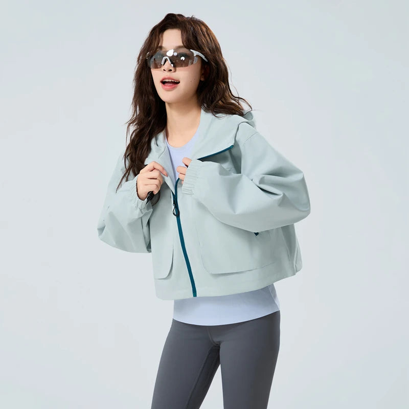 Unisex Waterproof Oil-Resistant Hiking Jacket for Camping