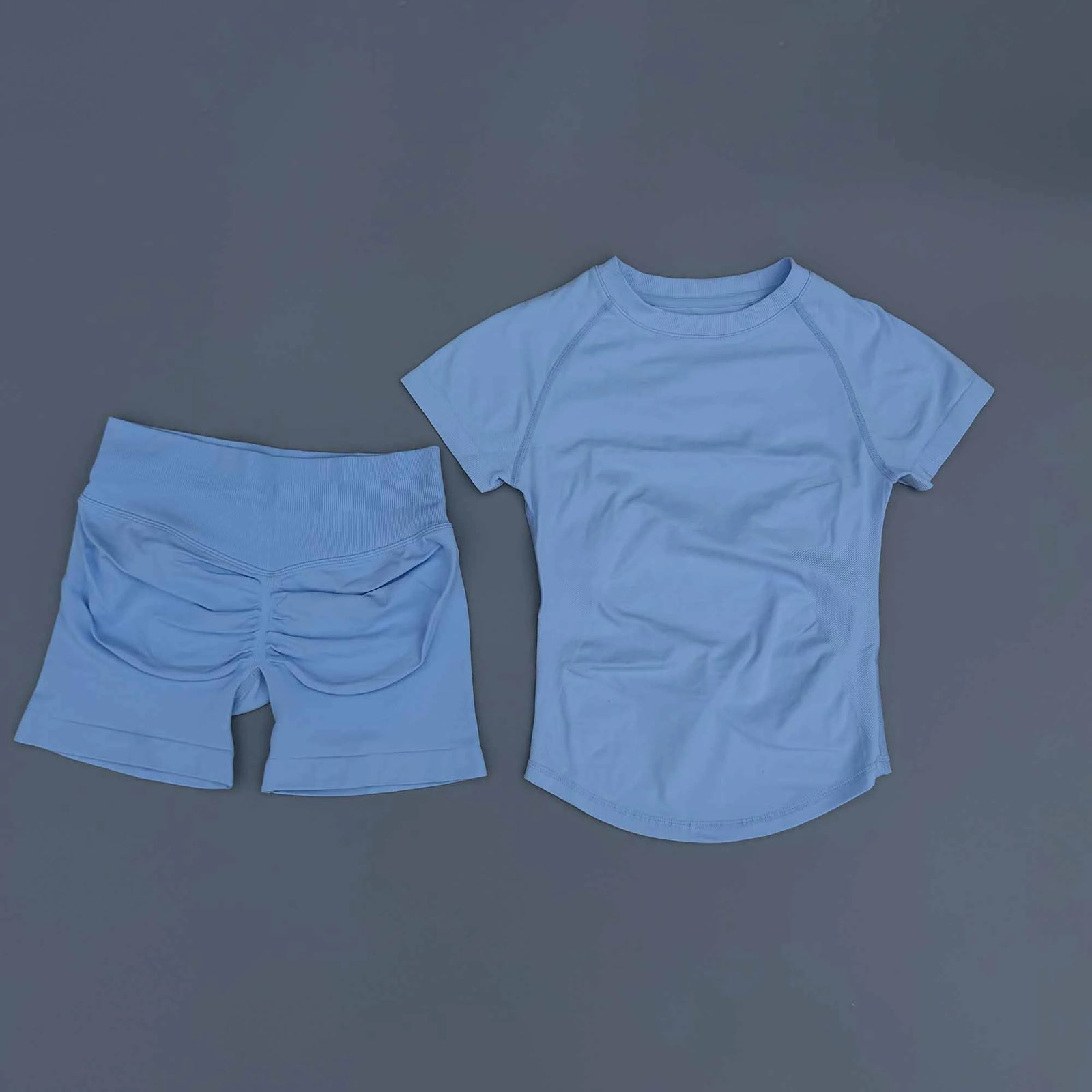 Women's Tee And Shorts Yoga Set For Workout Outfits