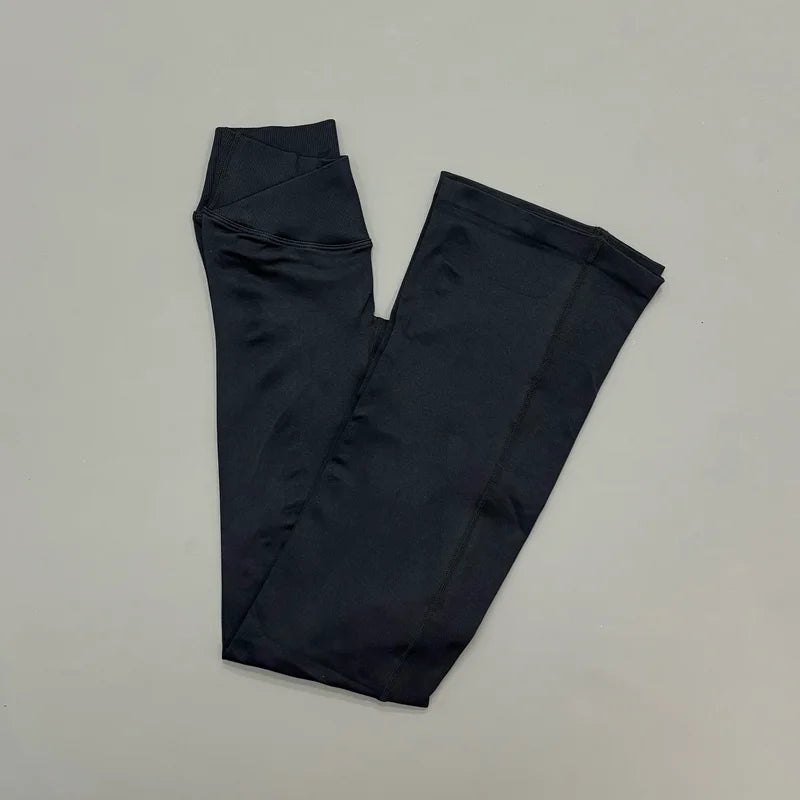 Women's Scrunch Flared Leggings For Workout Outfits And Layering