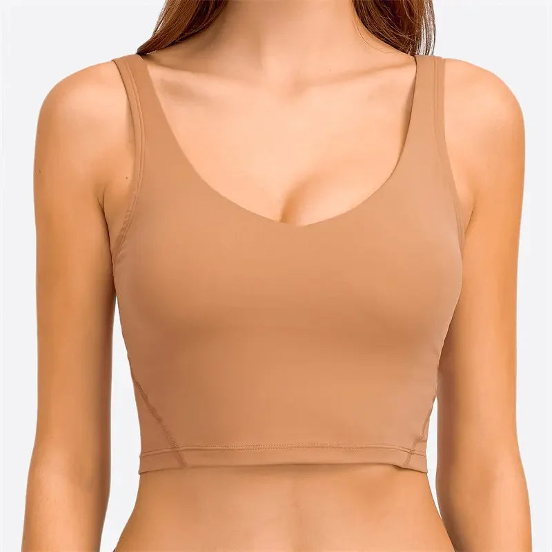 Women's V Neck Longline Tank Top