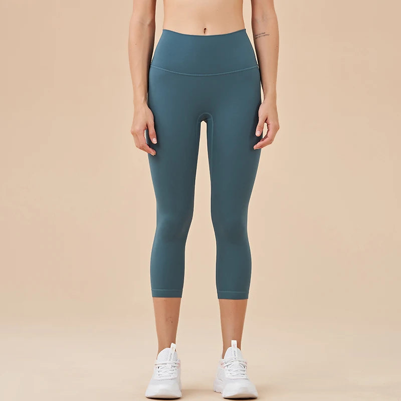 Women's High Waist Capri Leggings For Workout Outfits