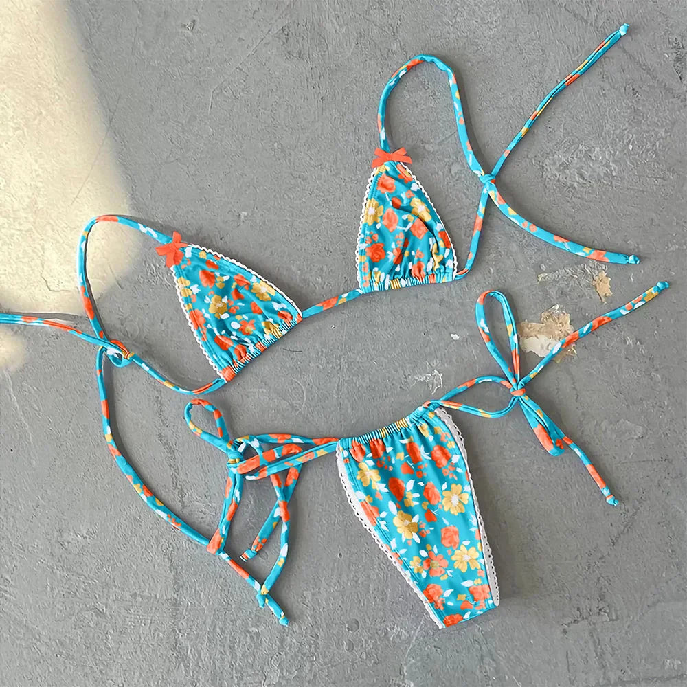 Printed Micro Bikini
