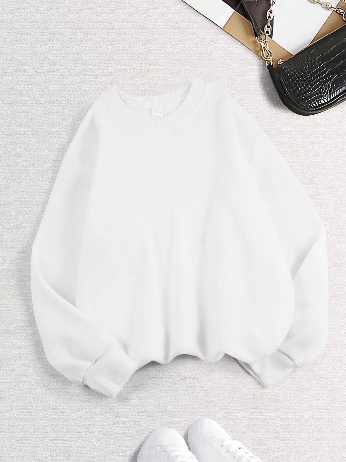 Long Sleeve Casual Pullover Sweatshirt with Original Style Options