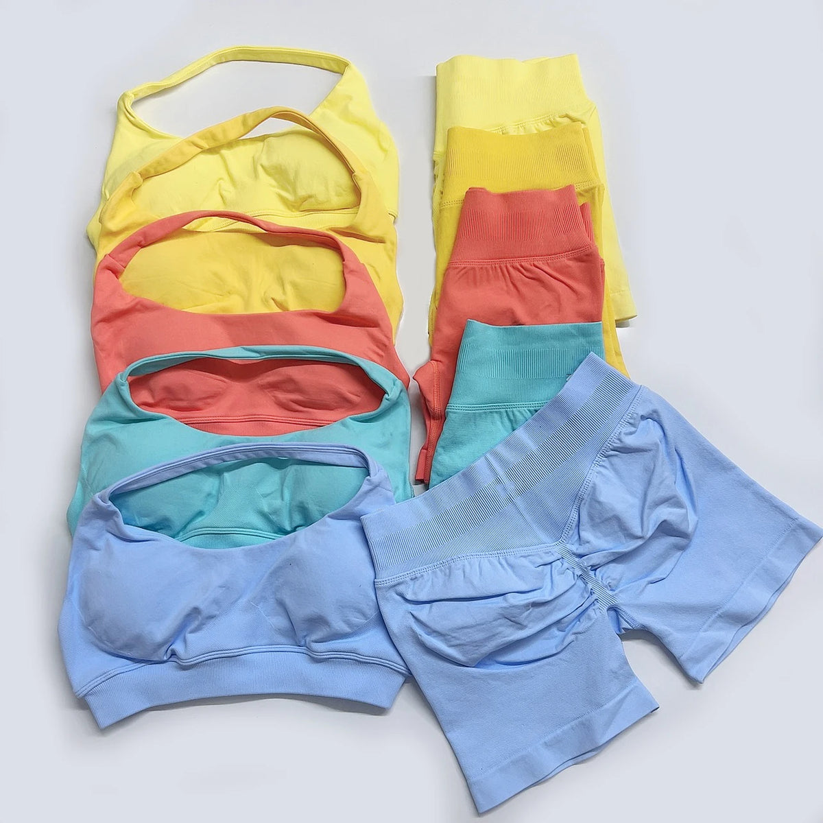 Women's Halter Bra And Shorts Yoga Set For Workout Outfits