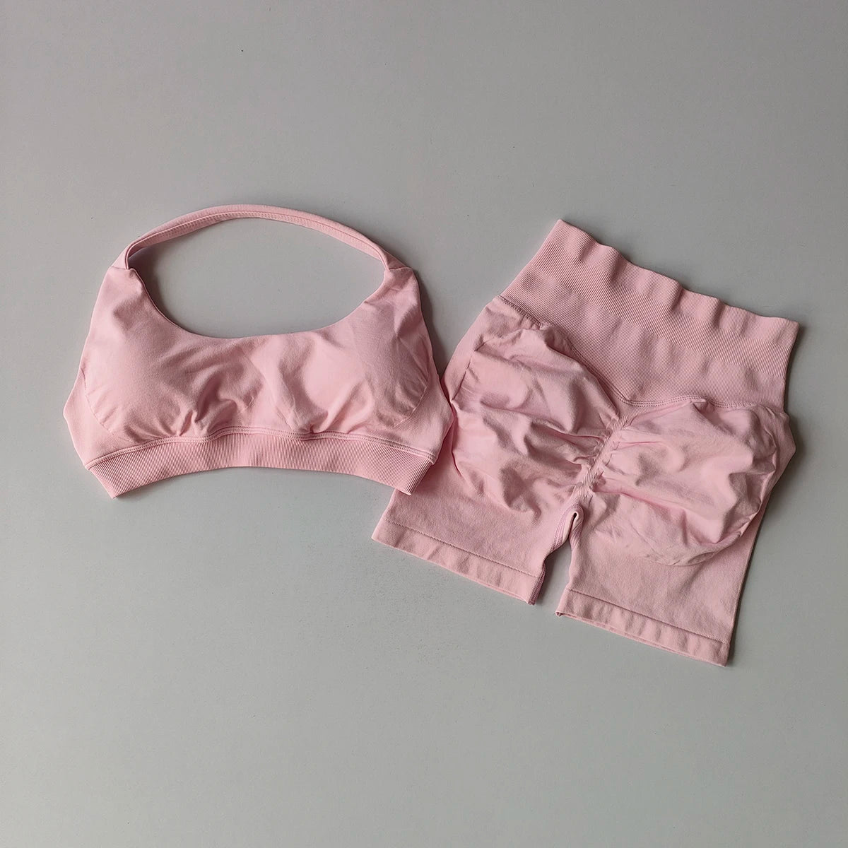 Women's Halter Tank And Shorts Yoga Set For Workout Outfits
