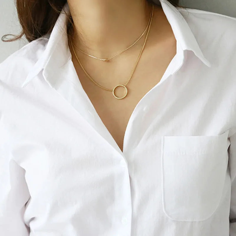 Women's Loose Collared Long Sleeve Shirt