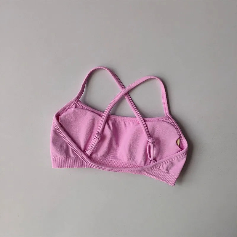 Women's Thin Strap Cross Back Sports Bra