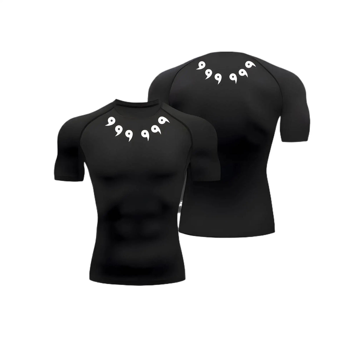 Anime Graphic Compression Short Sleeve T-shirt For Sports Outfits