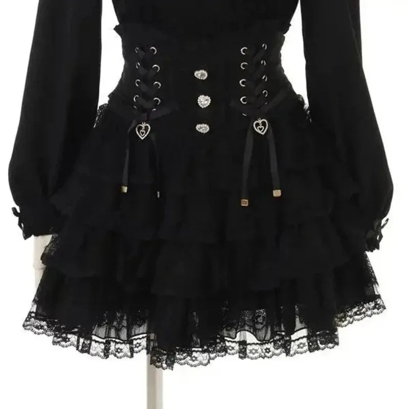 Women's Lace Trim Bow Detail Shirt with Sleeve Style Options