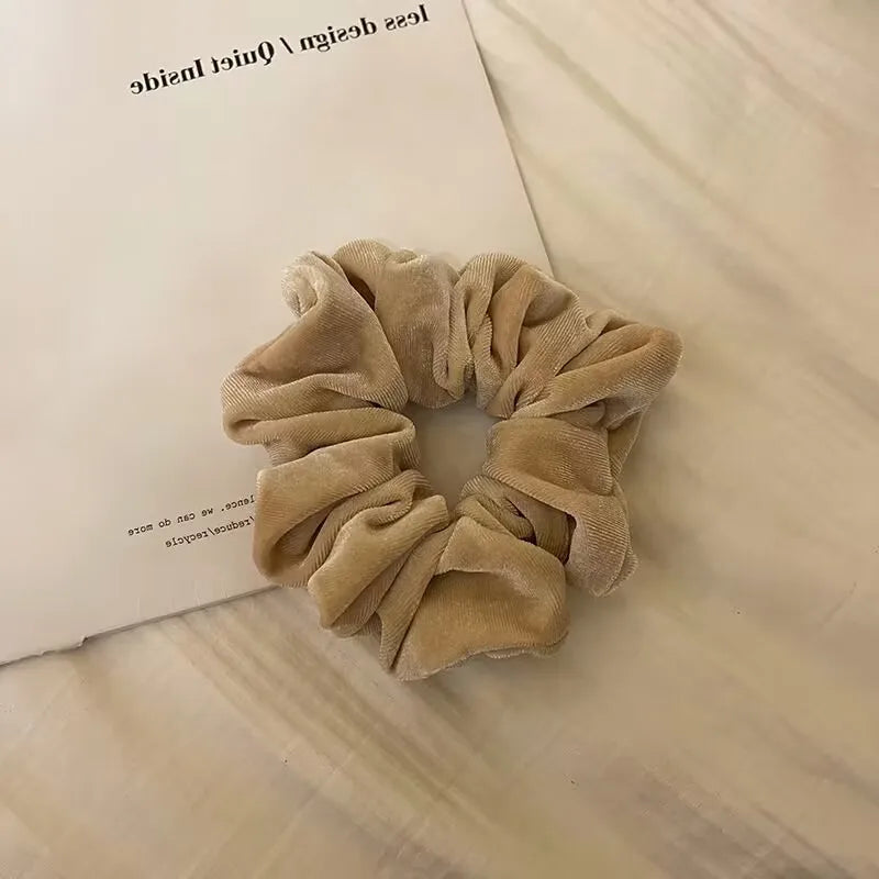 Fabric Scrunchie Elastic Hair Band for Ponytail and Bun Styling