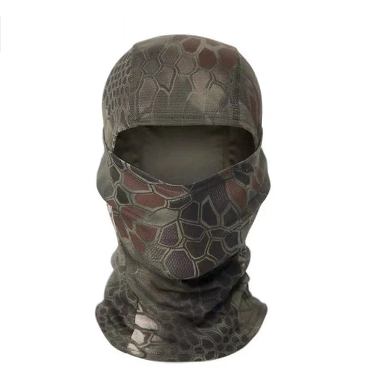 Full Face Balaclava Hood with Solid and Camouflage Options