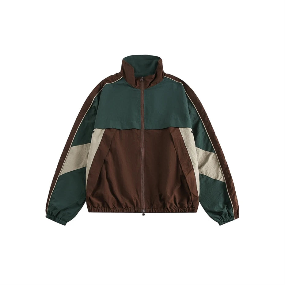 Color Block Long Sleeve Casual Streetwear Racing Style Jacket
