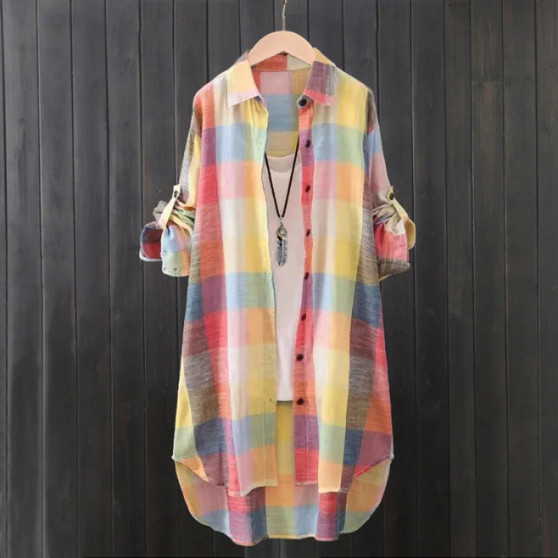 Women's Checked Long Sleeve Shirt