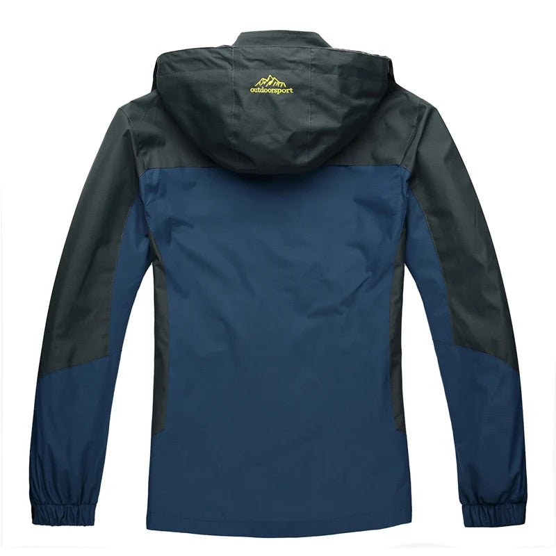 Men's Hooded Contrast Hiking Jacket