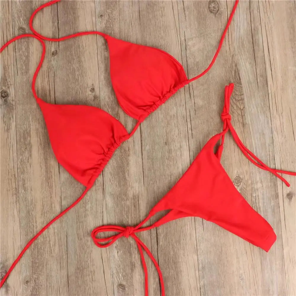 Solid Color Bikini
