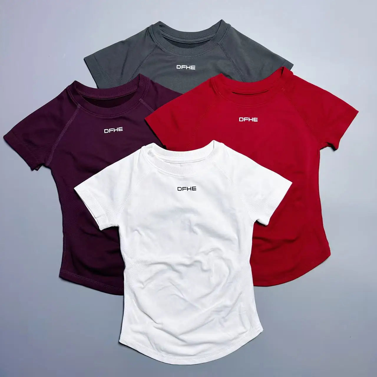 Women's Crew Neck Short Sleeve Sports T-shirt For Workout Outfits