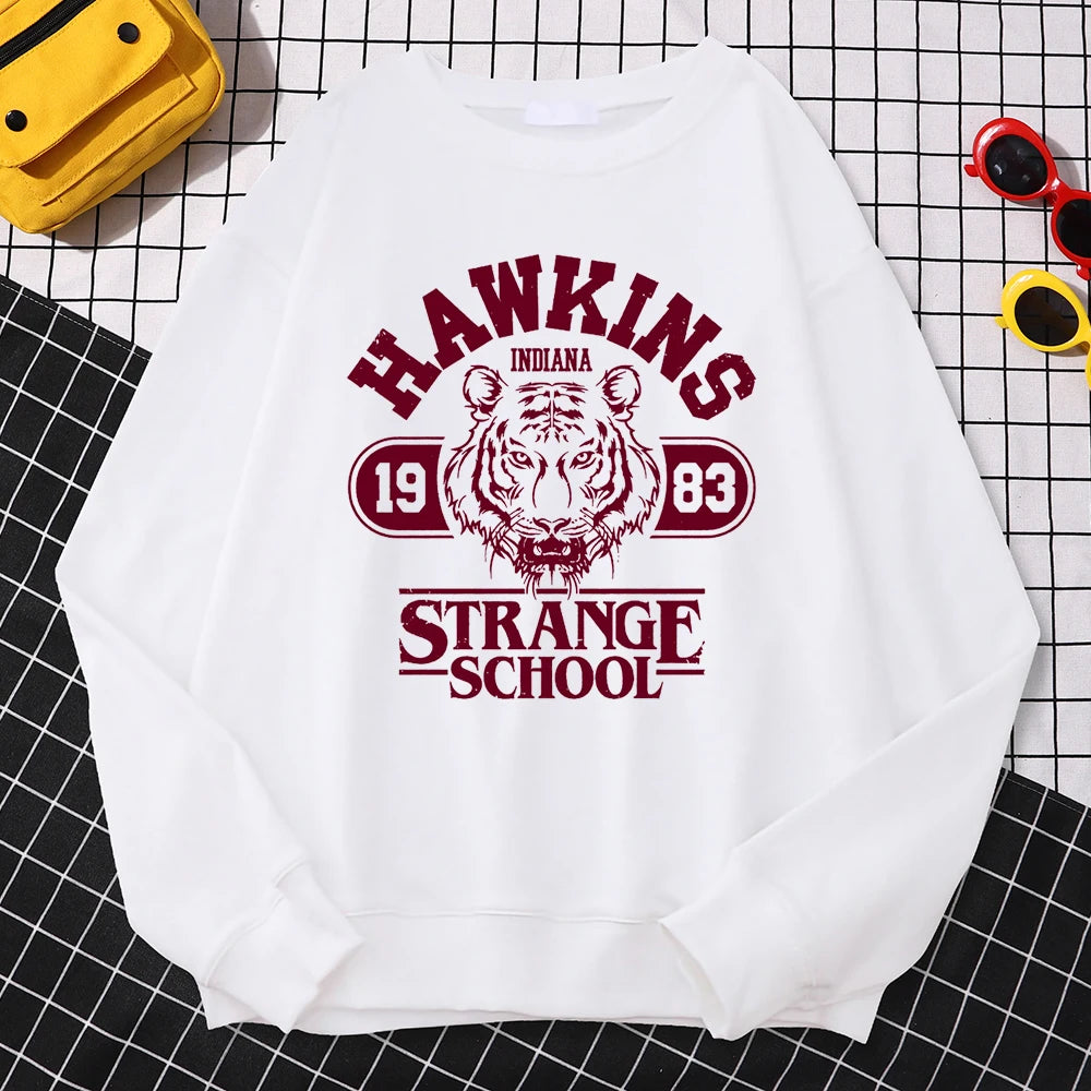 Letter Graphic Long Sleeve Pullover Casual Hoodie for Layering
