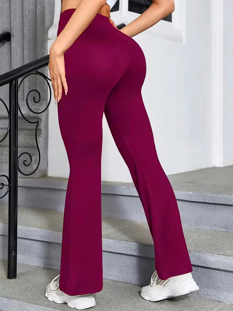 Women's High Waist Flared Leggings For Workout Outfits