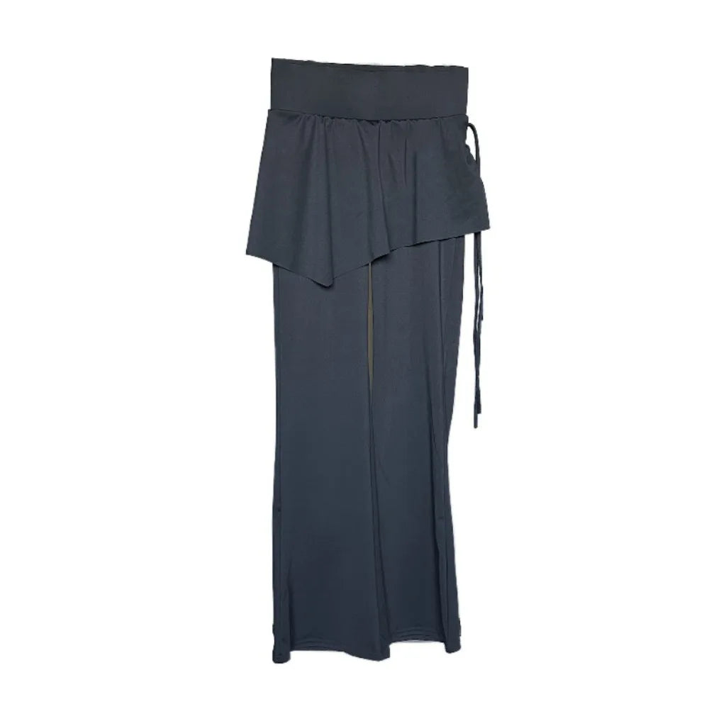 Women's Skirt Overlay Flared Leggings For Workout Outfits