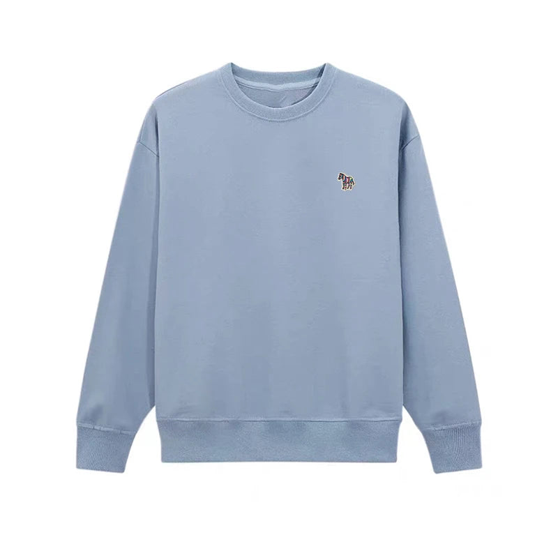Embroidered Long Sleeve Pullover Casual Sweatshirt for Layering