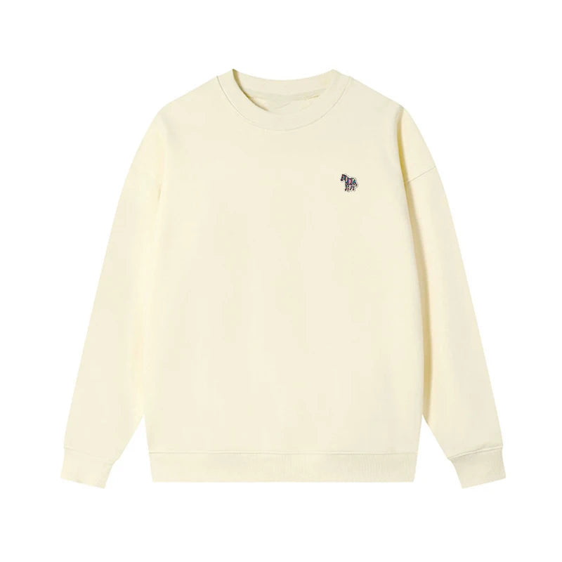 Embroidered Long Sleeve Pullover Casual Sweatshirt for Layering