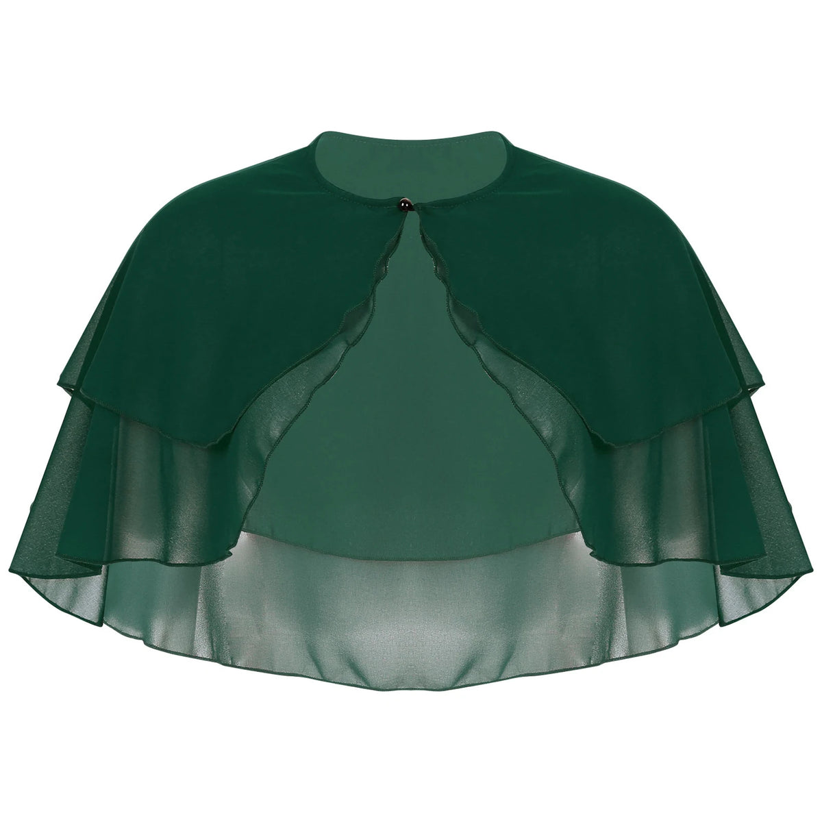 Layered Chiffon Capelet for Layering over Dresses and Tops