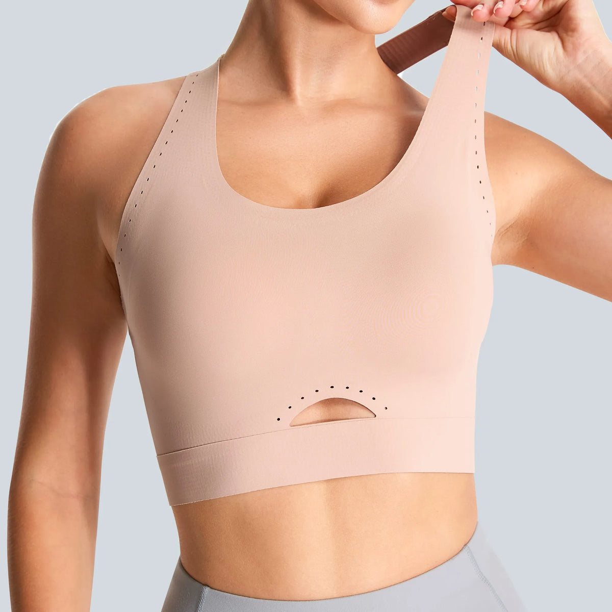 Women's Cross Back Cutout Sports Bra