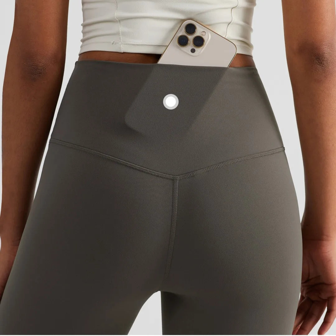 Women's Back Pocket Full Length Leggings For Workout Outfits