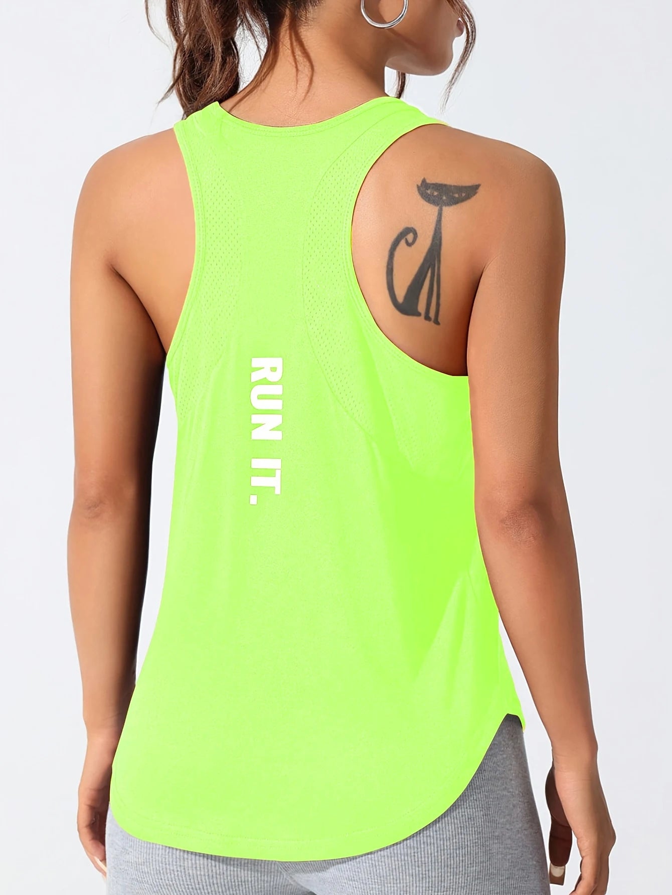 Women's Loose Racerback Sleeveless Sports Tank Top For Workout Outfits