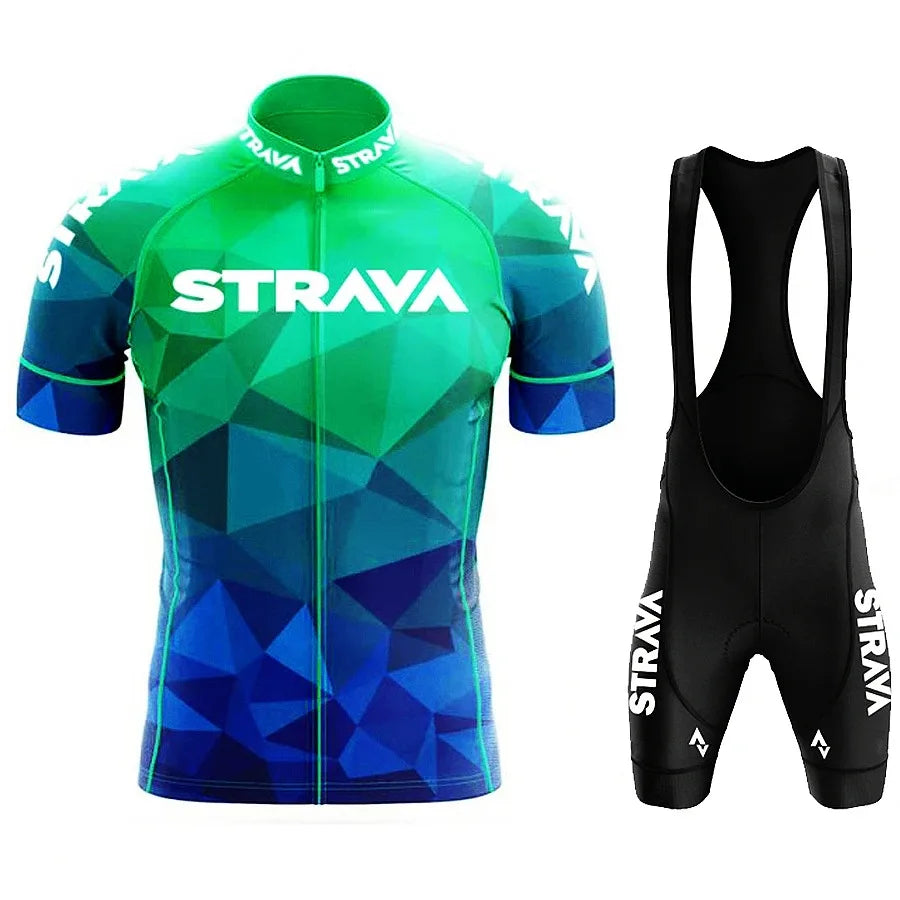 Men's Graphic Cycling Jersey and Shorts with Outfit Set Options