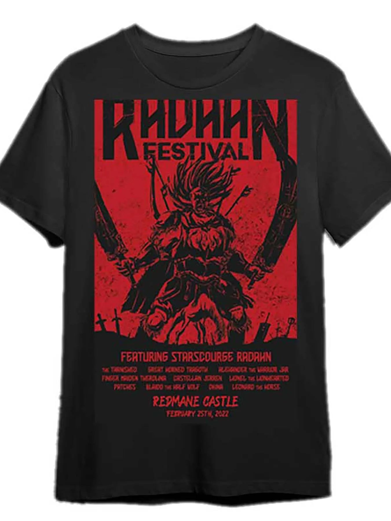 Elden Ring Graphic T-Shirt Men Short Sleeve Game Tee