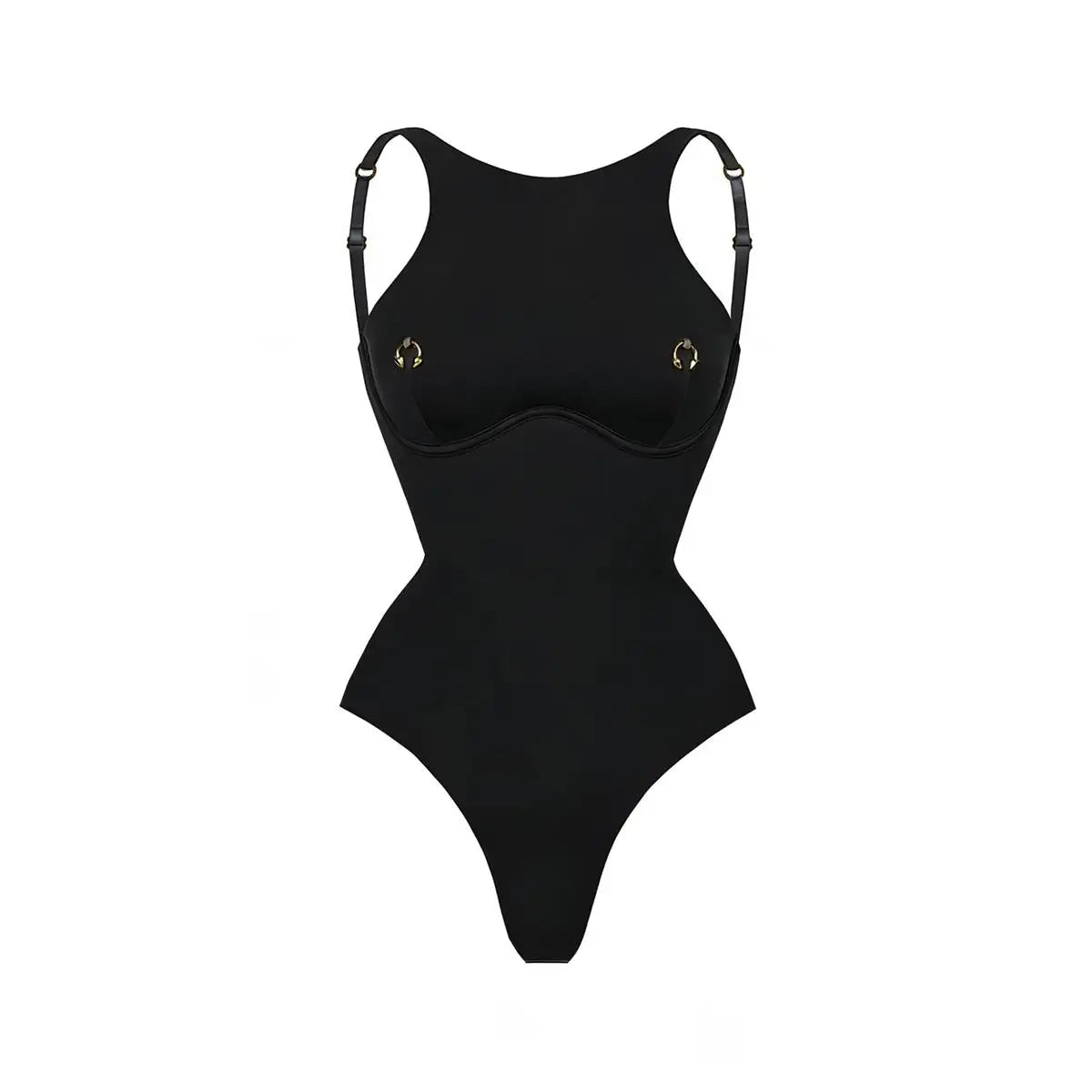 Solid One-Piece Swimsuit with Cover-Up