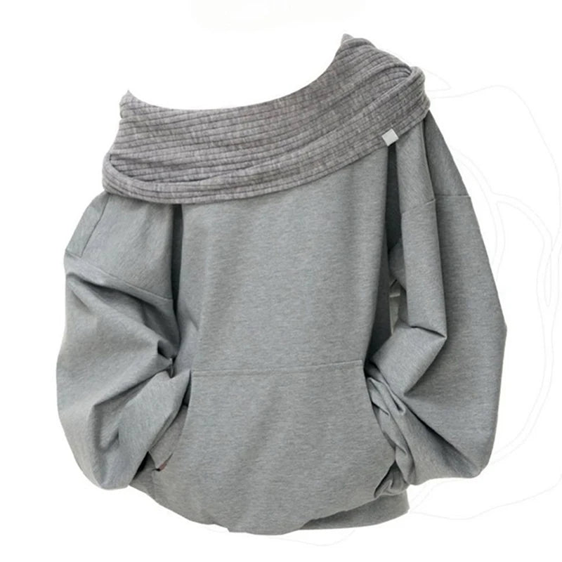 Long Sleeve Casual Pullover Sweatshirt with Original Style Options