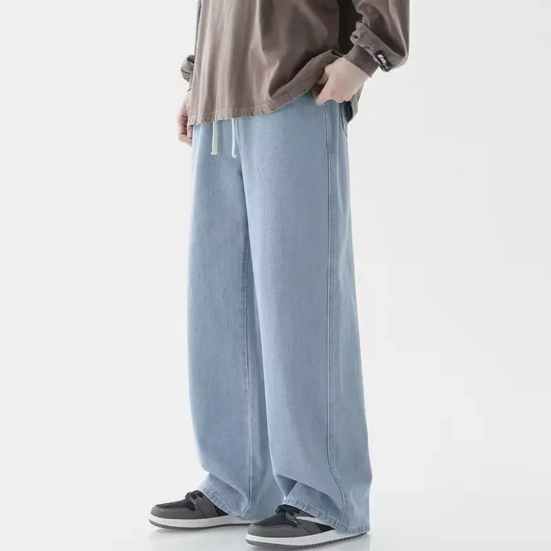 Men's Wide Leg Denim Jeans for Casual Everyday Wear