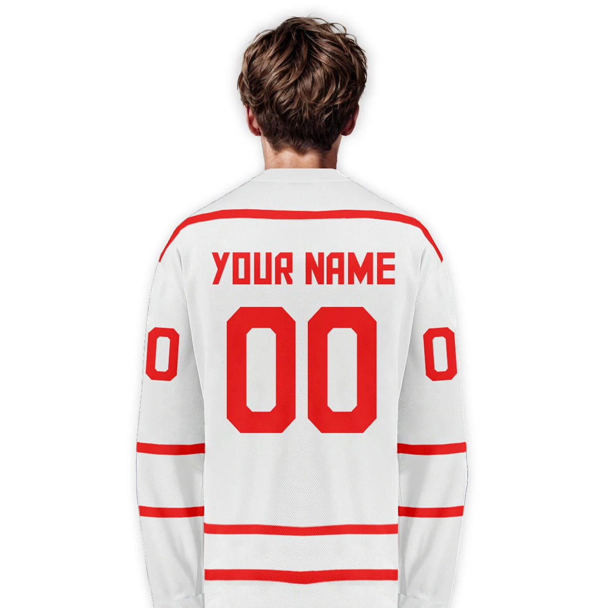 Switzerland Number Graphic Long Sleeve Jersey For Sports Outfits