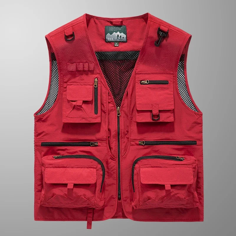 Men's Multi-Pocket Mesh Outdoor Vest