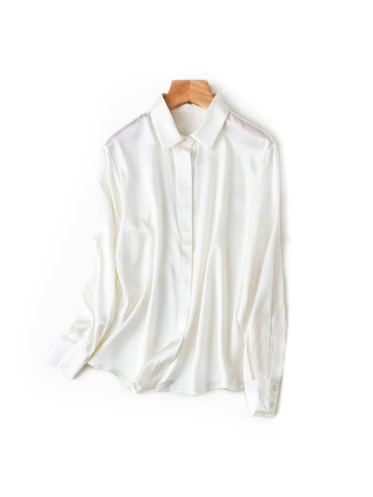 Women's Collared Long Sleeve Shirt