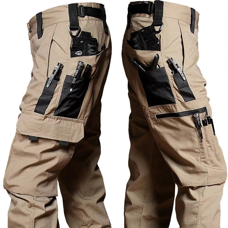 Men's Multi Pocket Zip Fly Casual Cargo Pants