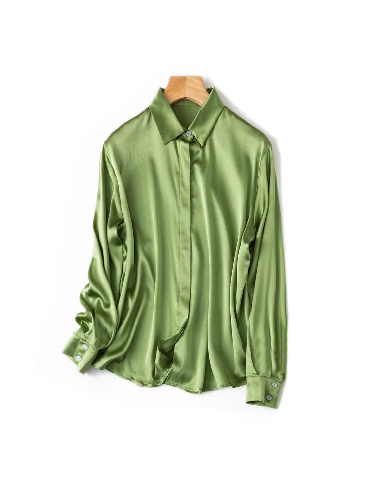 Women's Collared Long Sleeve Shirt