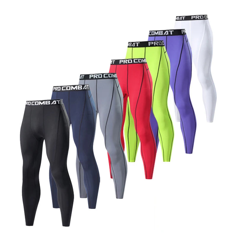 Men's Fitted Training Leggings for Gym and Running
