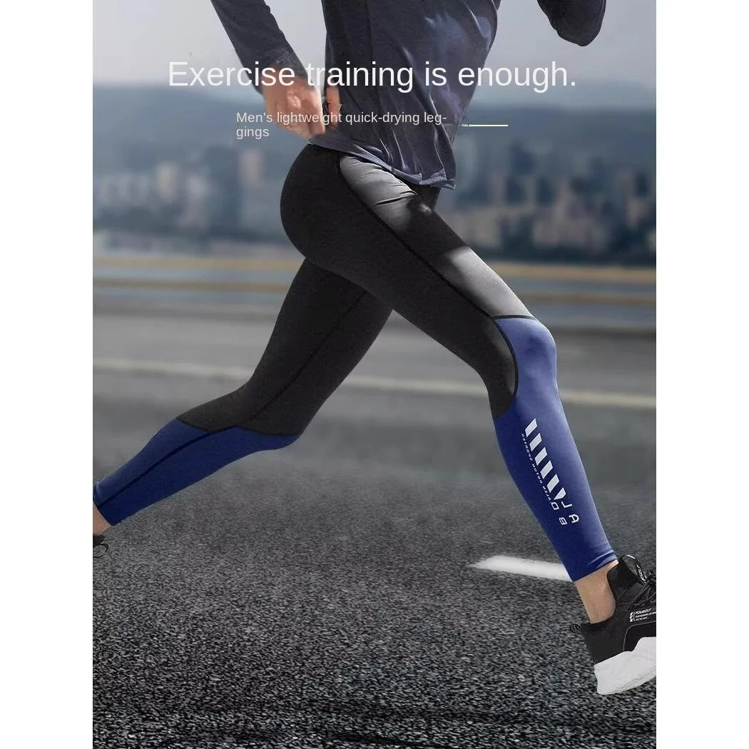 Men's Fitted Training Leggings for Gym and Running
