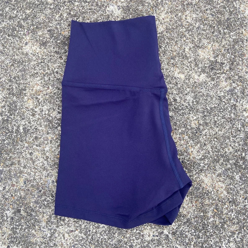 Women's High Waist Nylon Blend Biker Shorts with Colour Options