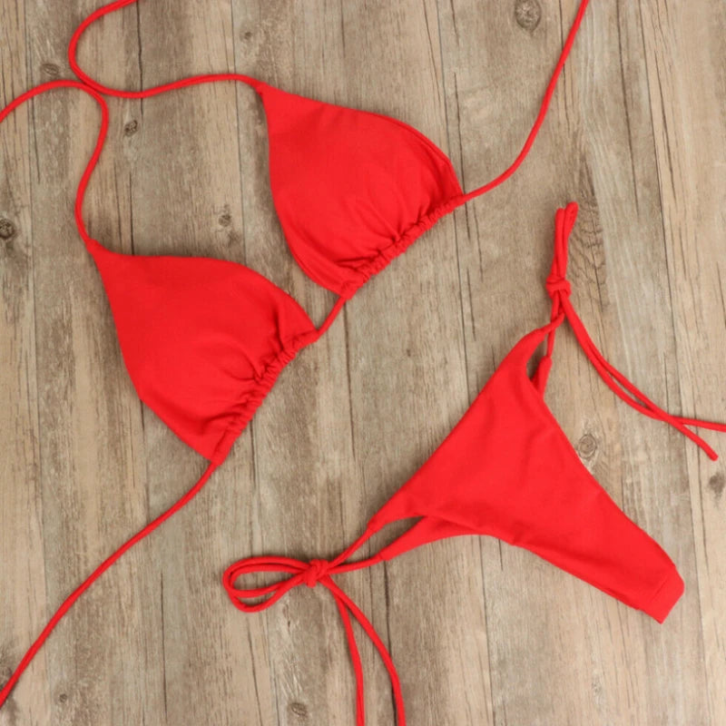 Solid Color Bikini